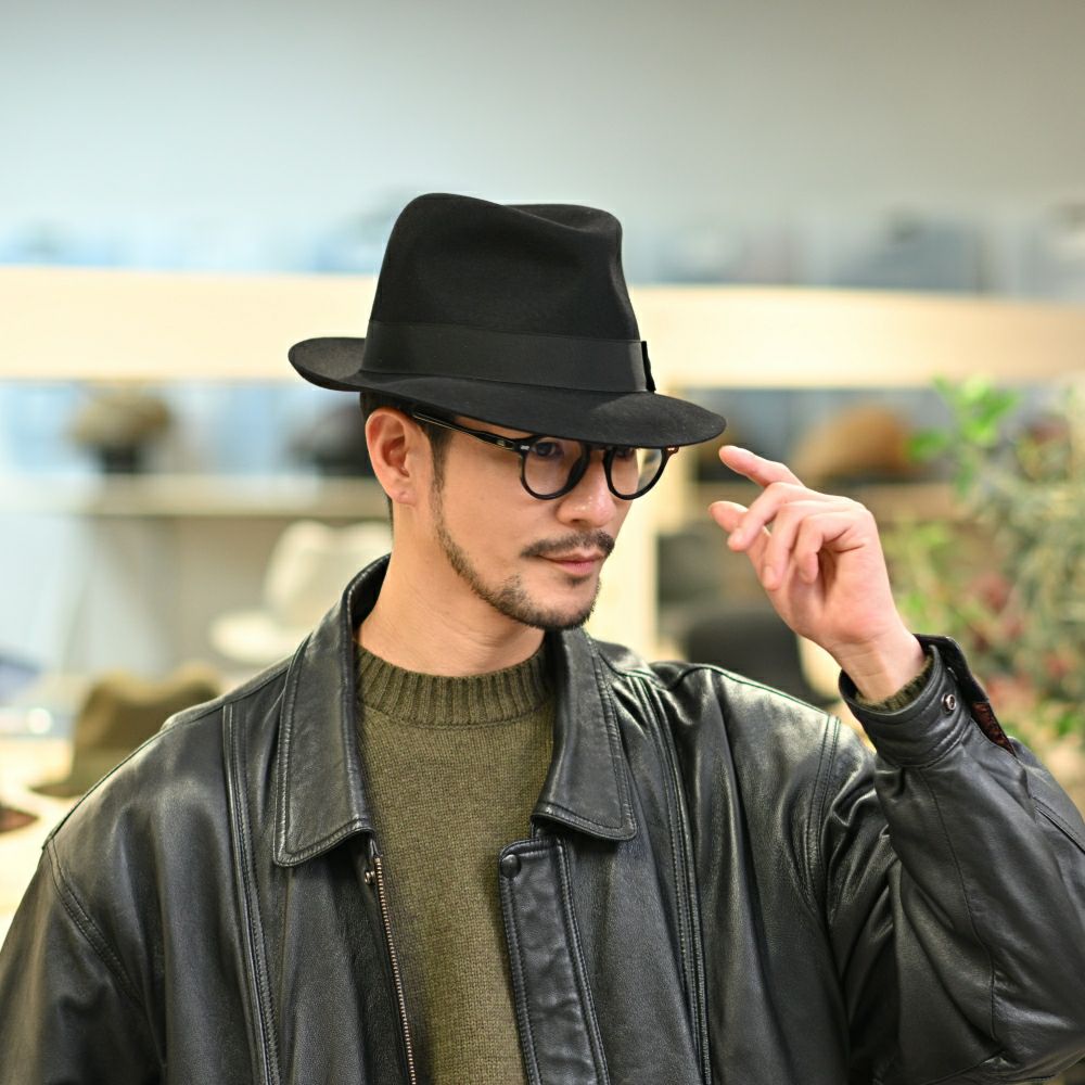ボルサリーノ フェルトハット Alessandria Claudio Detachable Ribbon
