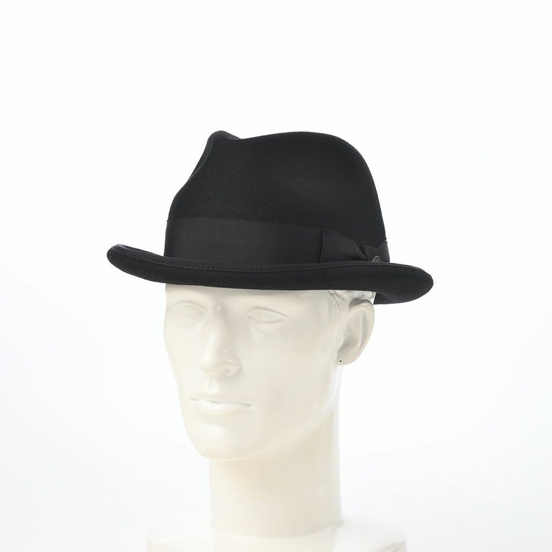ガリュープラネットのフェルトハット Wool Felt Homburg（ウールフェルト ホンブルグ）626 ブラック