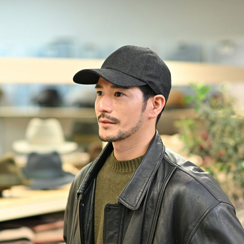 ガリュープラネットのキャップ Washable Tweed Cap（ウォッシャブルツイード キャップ）810 チャコール