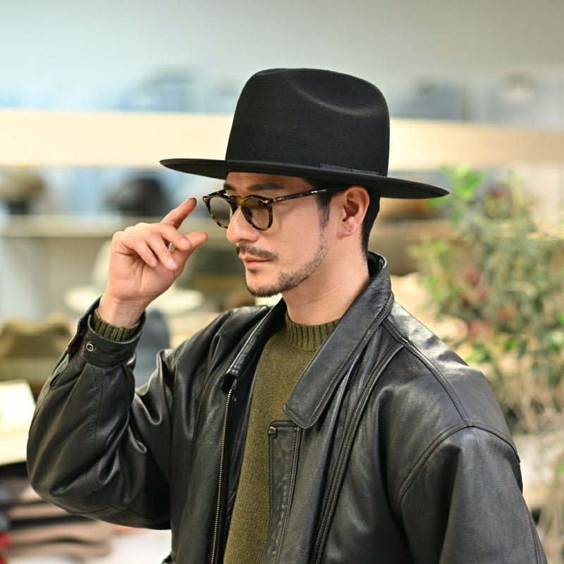 ステットソンのフェルトハット OPENROAD JP FELT HAT（オープンロード JP フェルトハット） SE826 ブラック
