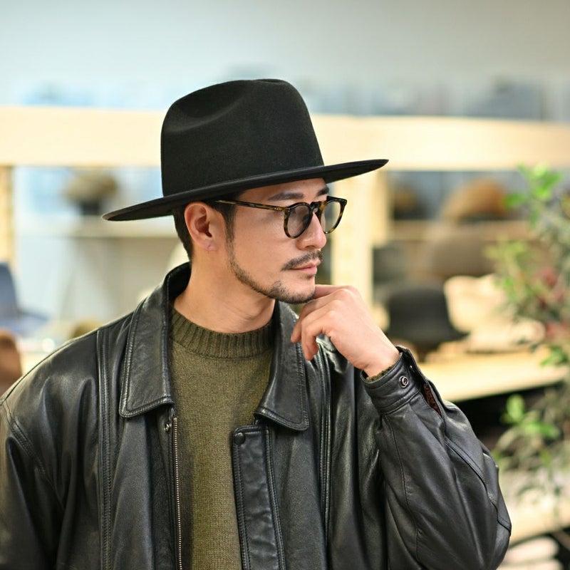 ステットソンのフェルトハット OPENROAD JP FELT HAT（オープンロード JP フェルトハット） SE826 ブラック