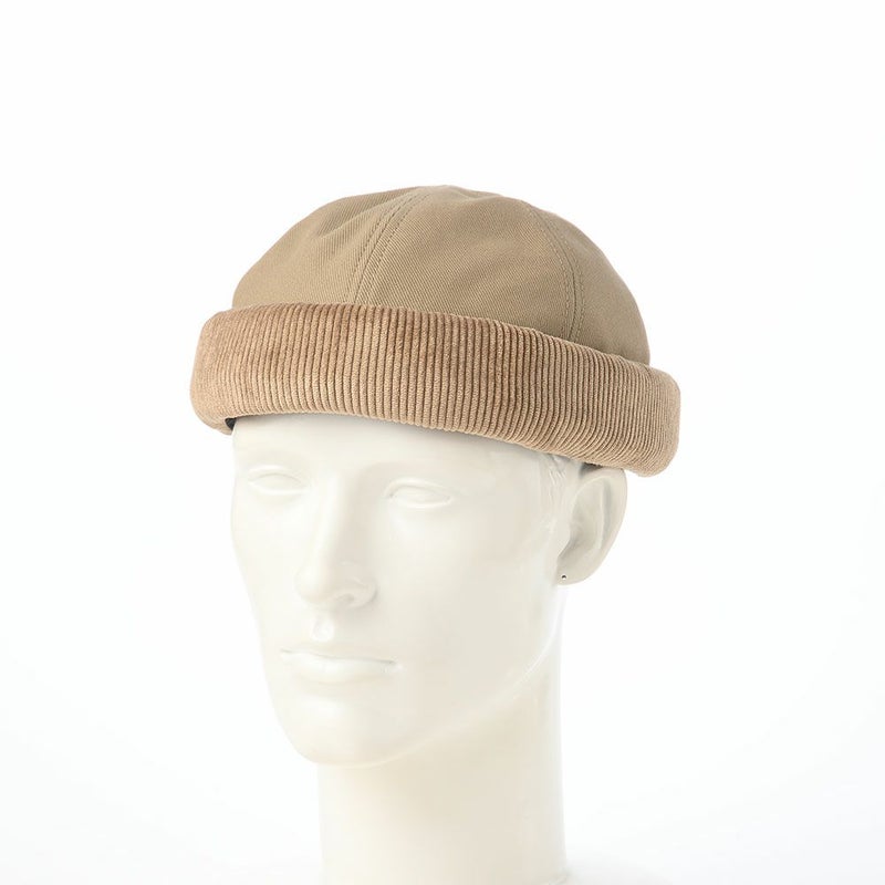 ステットソンのロールキャップ CORDUROY FISHERMAN CAP（コーデュロイ フィッシャーマン キャップ） SE832 ベージュ