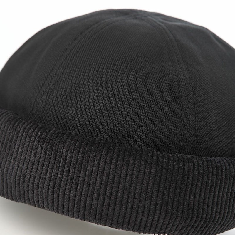 ステットソンのロールキャップ CORDUROY FISHERMAN CAP（コーデュロイ フィッシャーマン キャップ） SE832 ブラック