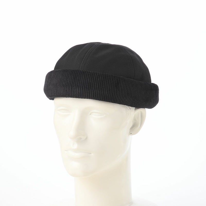 ステットソンのロールキャップ CORDUROY FISHERMAN CAP（コーデュロイ フィッシャーマン キャップ） SE832 ブラック