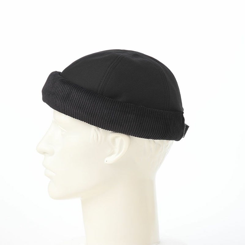 ステットソンのロールキャップ CORDUROY FISHERMAN CAP（コーデュロイ フィッシャーマン キャップ） SE832 ブラック