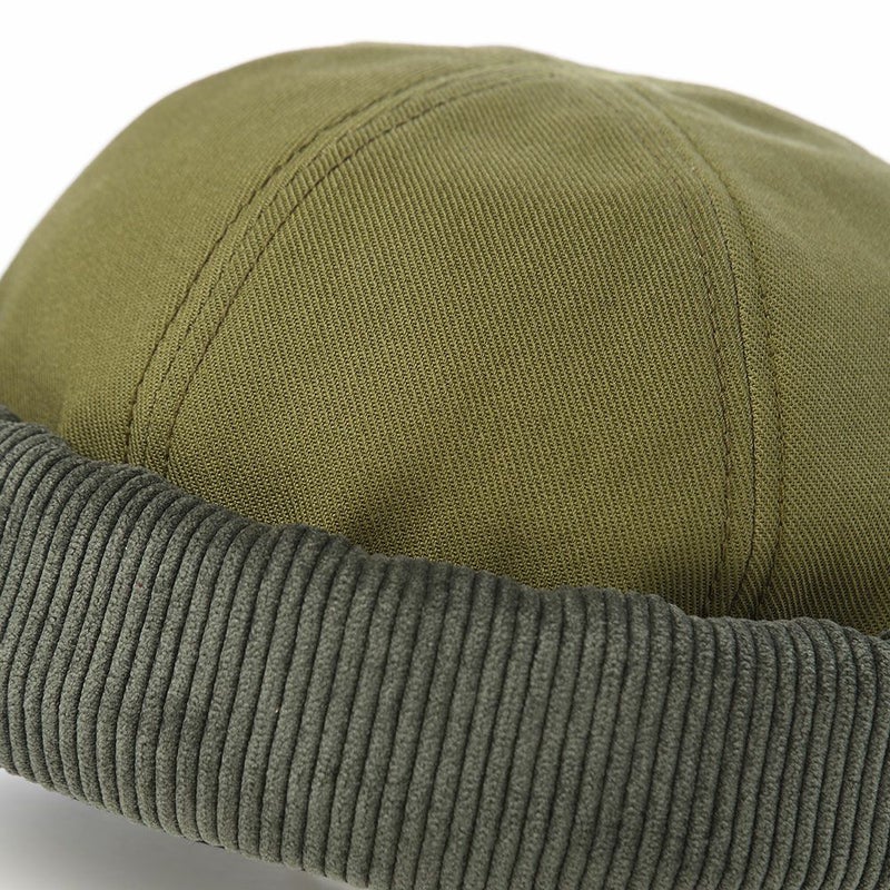 ステットソンのロールキャップ CORDUROY FISHERMAN CAP（コーデュロイ フィッシャーマン キャップ） SE832 カーキ