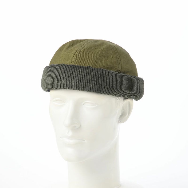 ステットソンのロールキャップ CORDUROY FISHERMAN CAP（コーデュロイ フィッシャーマン キャップ） SE832 カーキ