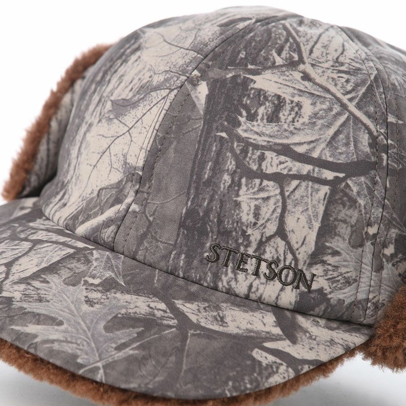 ステットソンのキャップ LEAF MOUNTAIN CAP（リーフ マウンテンキャップ） SE833 チャコール×ブラウン