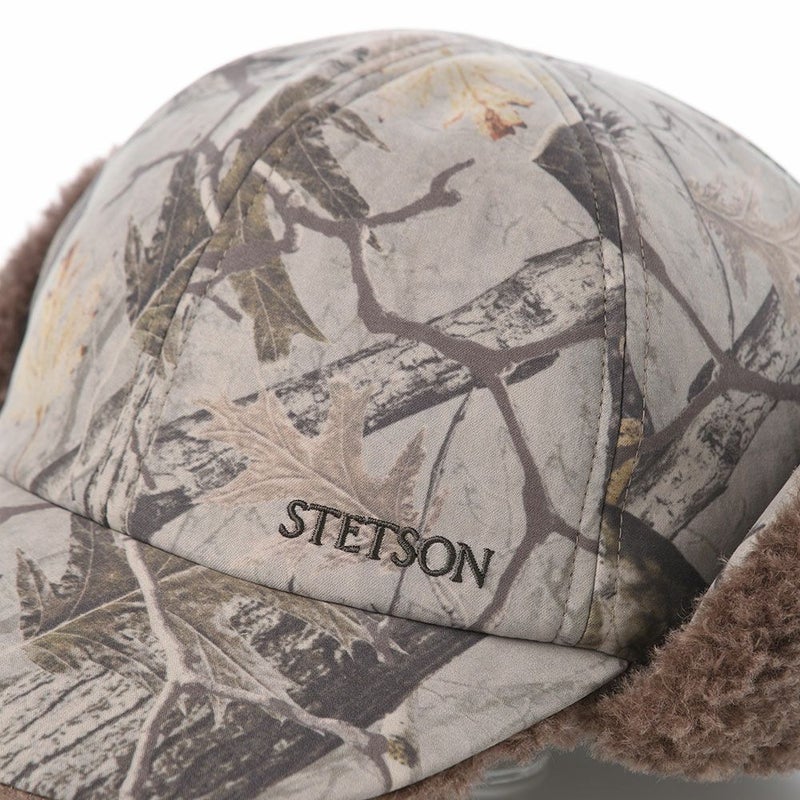 ステットソンのキャップ LEAF MOUNTAIN CAP（リーフ マウンテンキャップ） SE833 グレー×グレージュ