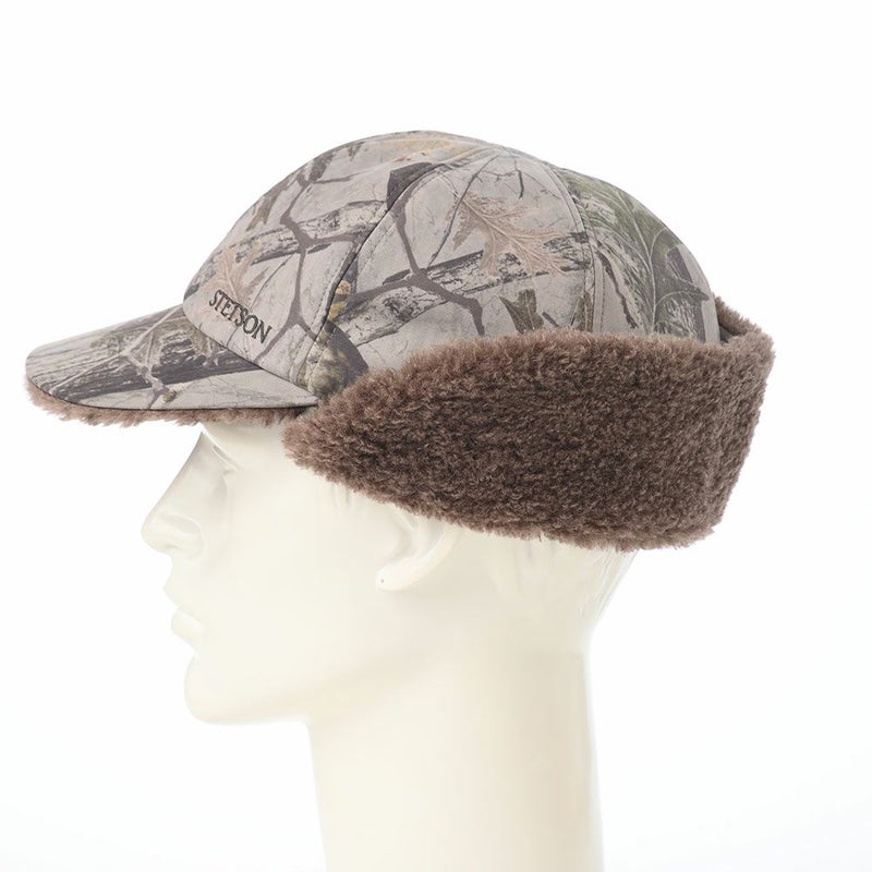 ステットソンのキャップ LEAF MOUNTAIN CAP（リーフ マウンテンキャップ） SE833 グレー×グレージュ