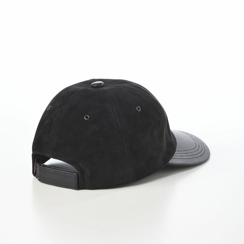 ステットソンのキャップ ONE TONE LEATHER CAP（ワントーン レザー キャップ） SE844 ブラック