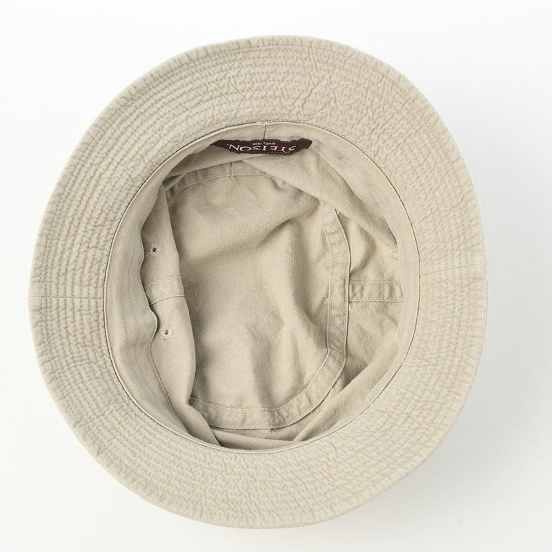 ステットソンの布帛ソフトハット COTTON OVERDYE WASHED HAT（コットンオーバーダイウォッシュドハット） SE076 オリーブ