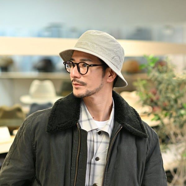 COTTON OVERDYE WASHED HAT（コットンオーバーダイウォッシュドハット） SE076 オリーブ