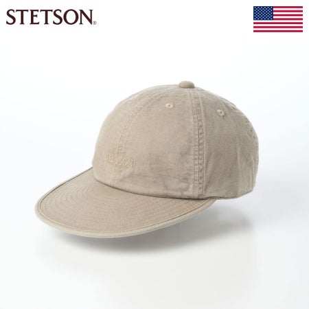 ステットソンのキャップ COTTON OVERDYE WASHED CAP（コットンオーバーダイウォッシュドキャップ） SE077 ベージュ
