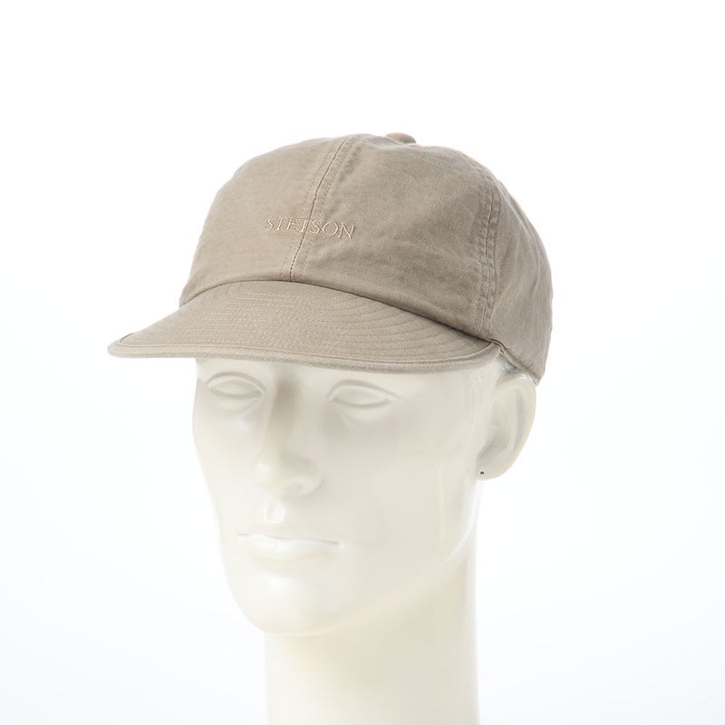 ステットソンのキャップ COTTON OVERDYE WASHED CAP（コットンオーバーダイウォッシュドキャップ） SE077 ベージュ