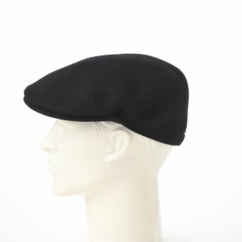 カンゴールのハンチング WOOL 504（ウール） ブラックゴールド