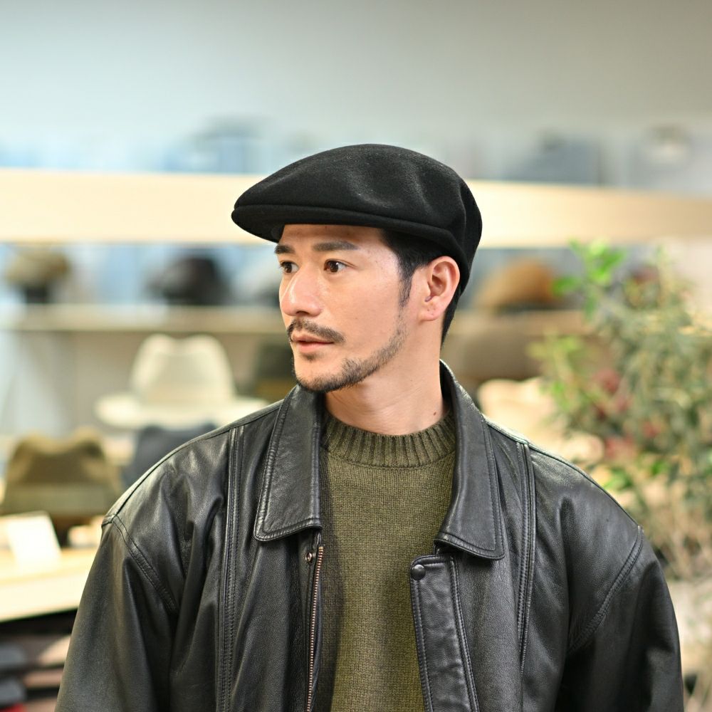 カンゴール ハンチング WOOL 504(ウール) ブラックゴールド | 帽子 カンゴール ハンチング WOOL 504(ウール) ブラックゴールド | 帽子