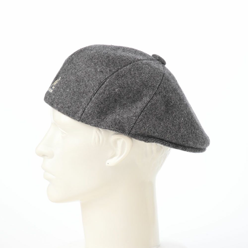 【未使用級】ブルネロクチネリ　バージンウール　ハンチングハット　ベルト　グレー カンゴール ハンチング WOOL PANEL 575（ウールパネル） フランネル