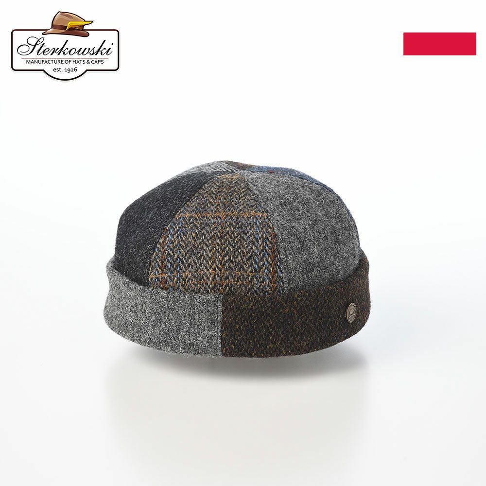 ステルコフスキー ロールキャップ Dockers Harris Tweed（ドッカーズ