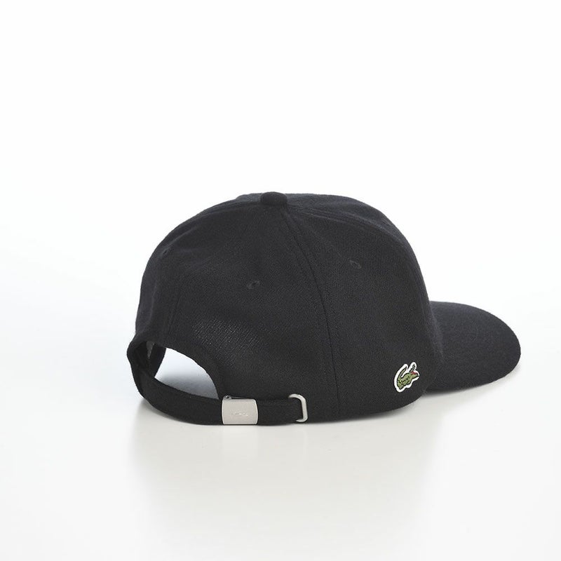 ラコステのキャップ FLANNEL CAP（フランネルキャップ） L1384 ブラック