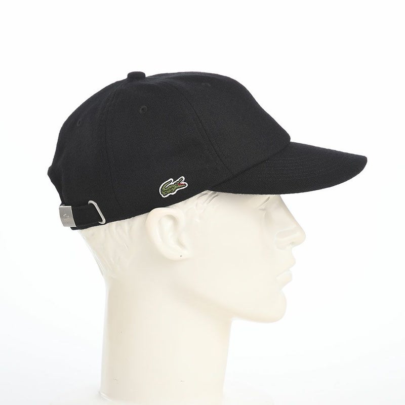 ラコステのキャップ FLANNEL CAP（フランネルキャップ） L1384 ブラック