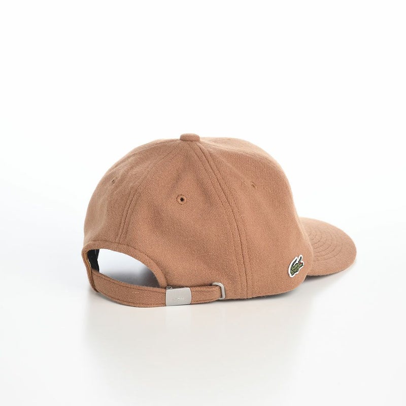 ラコステのキャップ FLANNEL CAP（フランネルキャップ） L1384 キャメル