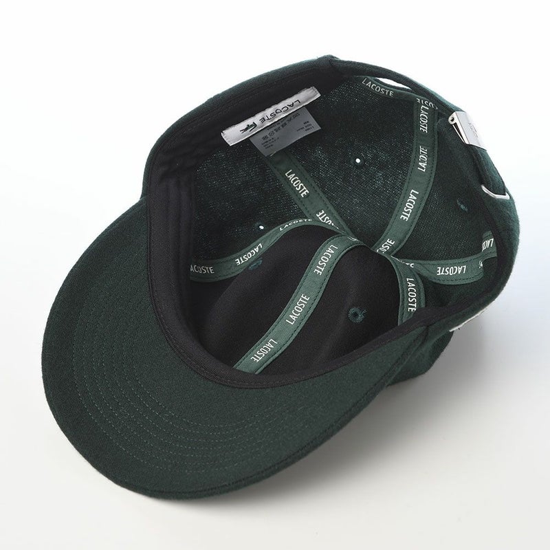 ラコステのキャップ FLANNEL CAP（フランネルキャップ） L1384 グリーン