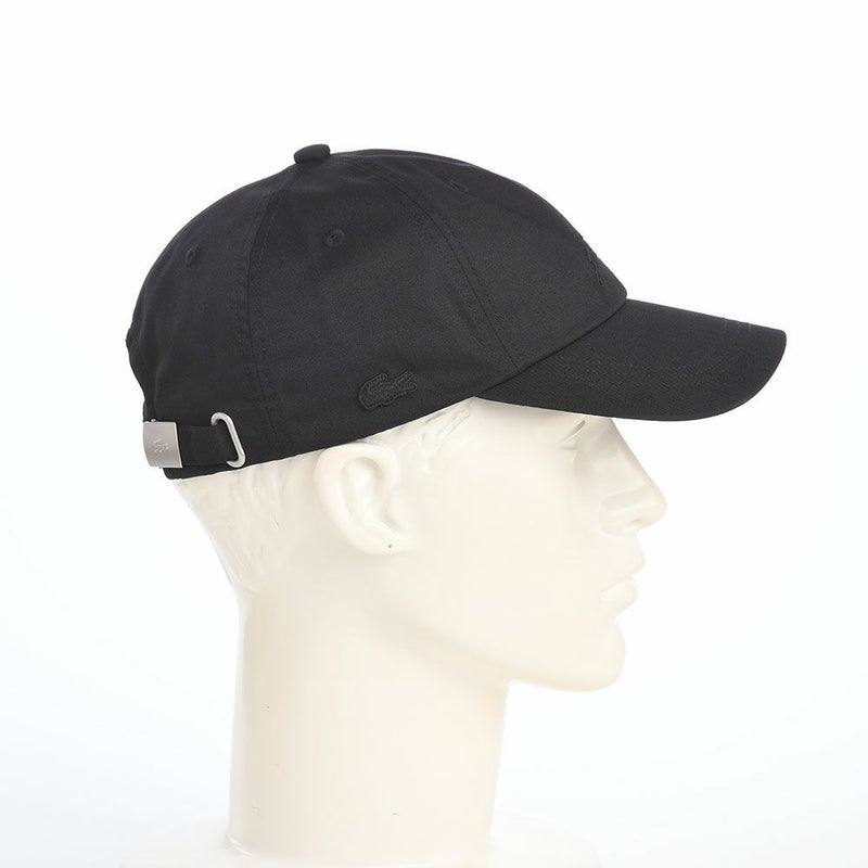 ラコステのキャップ TONE ON TONE EMB CAP（トーンオントーン エンブロイダリー キャップ） L7152 ブラック