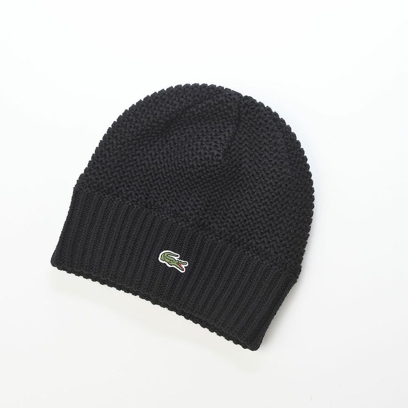 ラコステのニット帽 RIB SWITCH KNIT WATCH（リブスイッチ ニットワッチ） L1386 ブラック