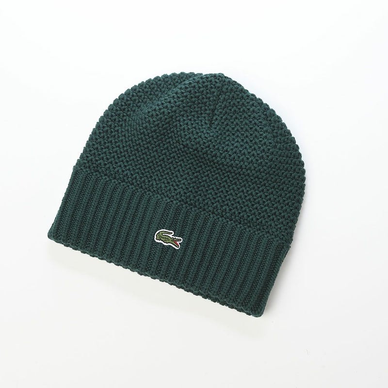 ラコステのニット帽 RIB SWITCH KNIT WATCH（リブスイッチ ニットワッチ） L1386 グリーン