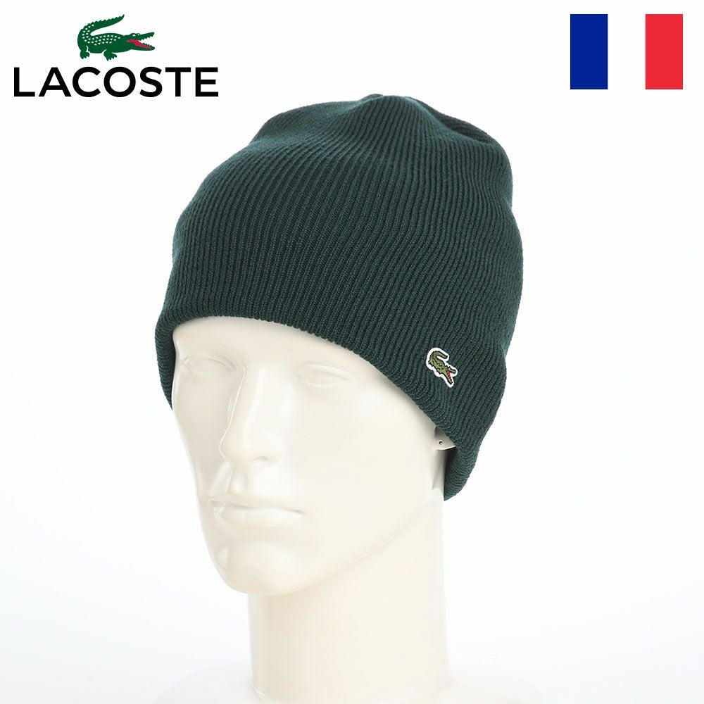 ラコステ ニット帽 WOOL KNIT BEANIE（ウール ニットビーニー） L1387