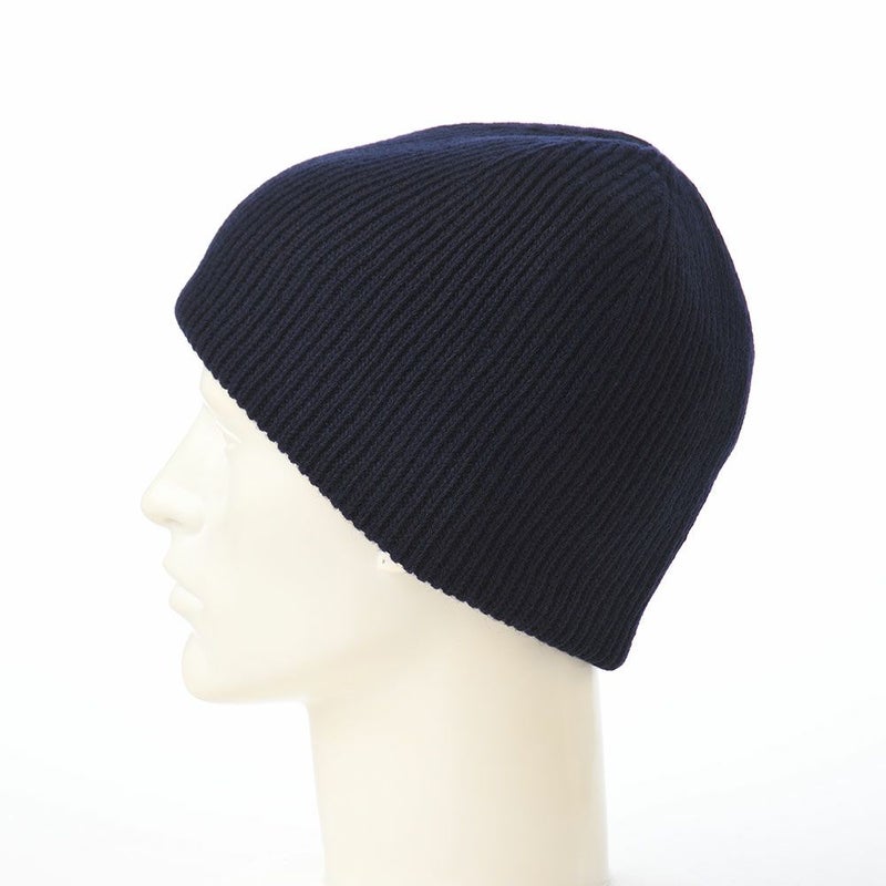 モーノのニット帽 Cooma lamb knit beanie（クーマラムニットビーニー） ネイビー