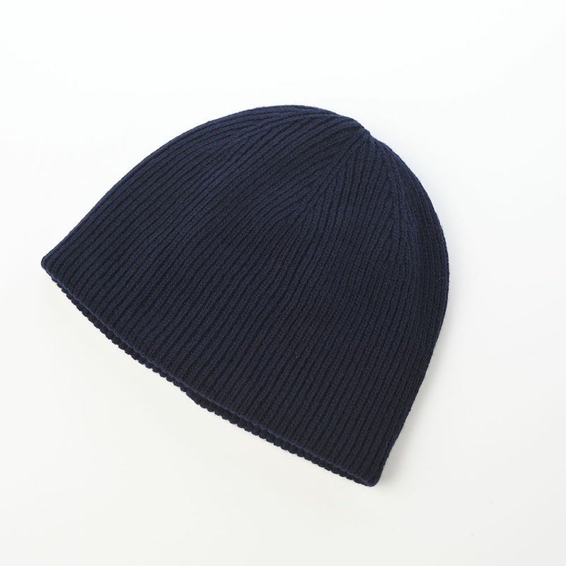 モーノのニット帽 Cooma lamb knit beanie（クーマラムニットビーニー） ネイビー