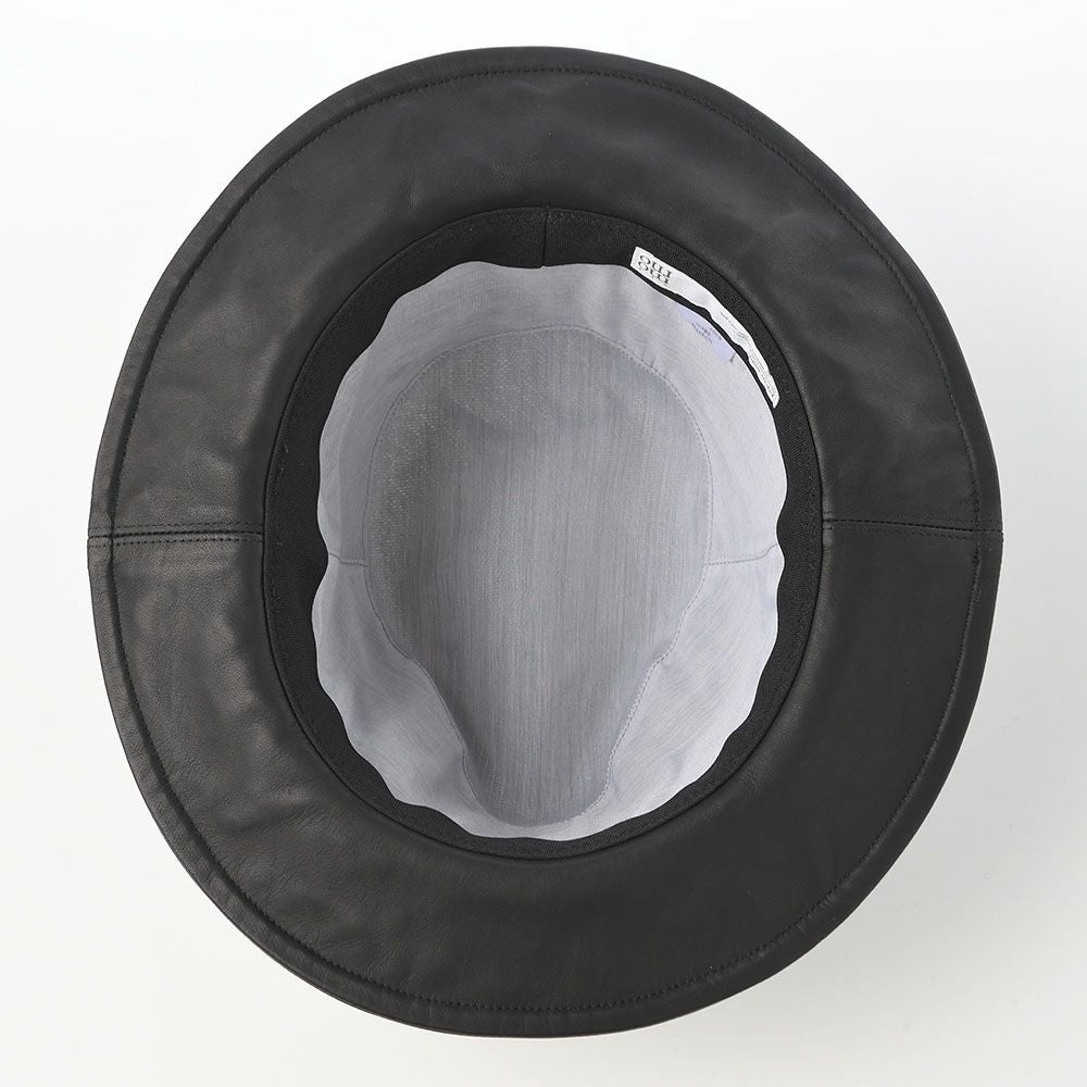 モーノ ソフトハット Long brim paper cloth ＆ leather mannish