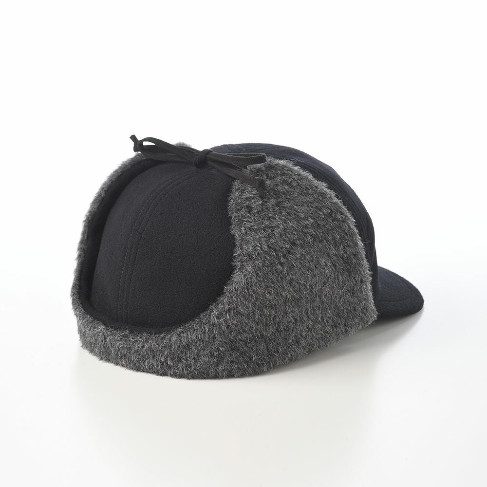 モーノ キャップ Ear flap cap（イヤーフラップキャップ） ブラック