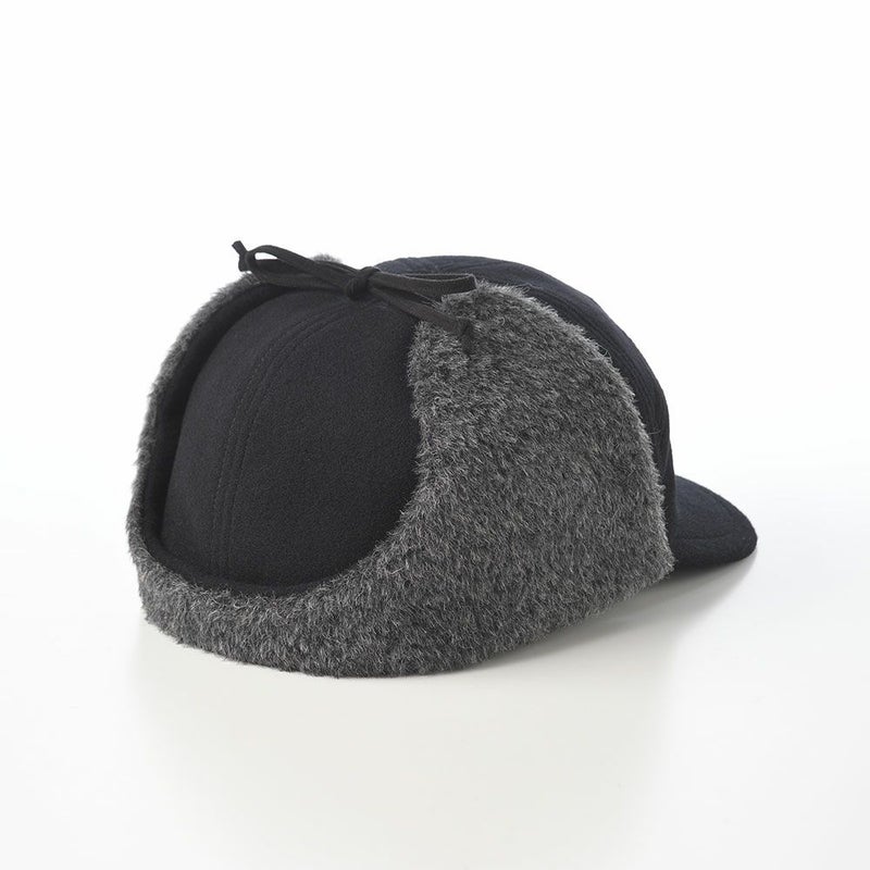 モーノのキャップ Ear flap cap（イヤーフラップキャップ） ブラック