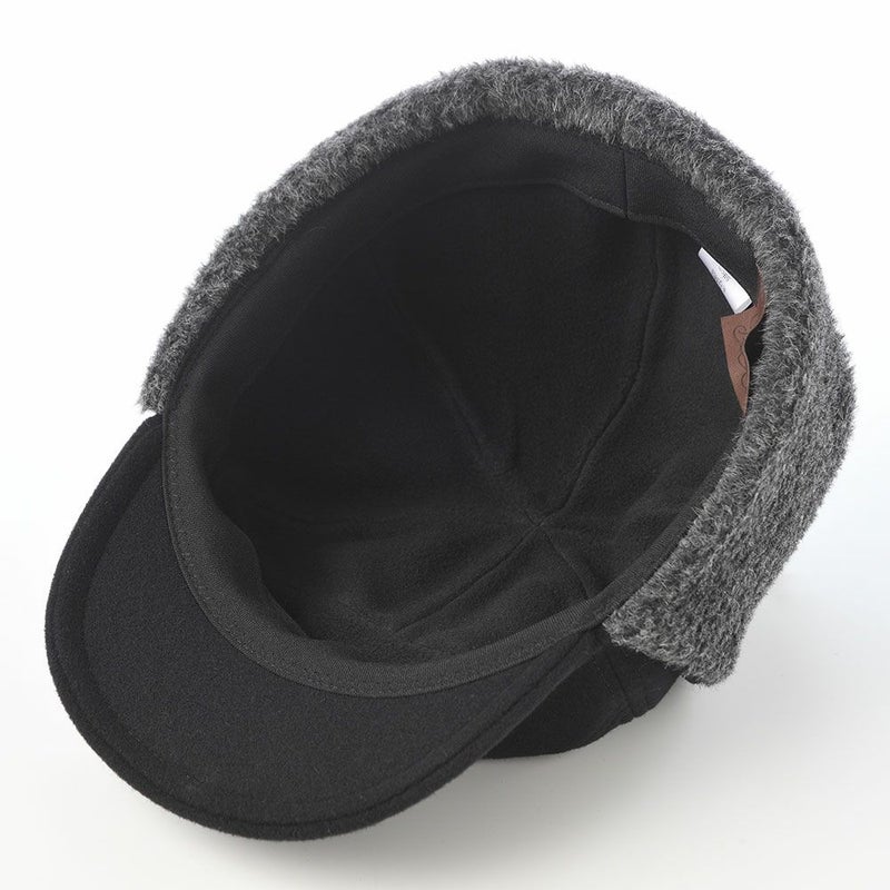モーノのキャップ Ear flap cap（イヤーフラップキャップ） ブラック