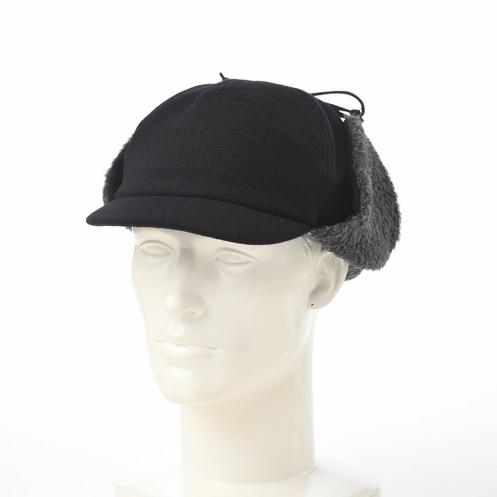 モーノ キャップ Ear flap cap（イヤーフラップキャップ） ブラック