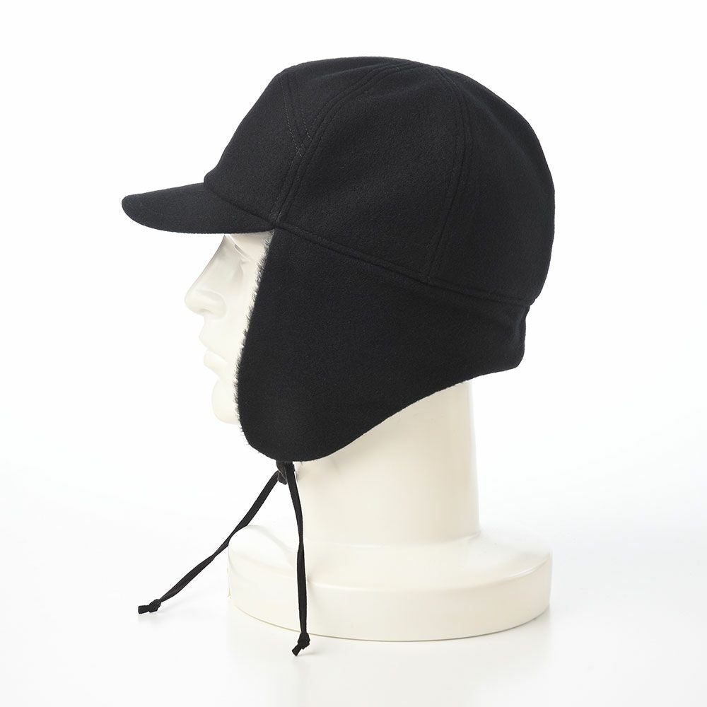 モーノ キャップ Ear flap cap（イヤーフラップキャップ） ブラック
