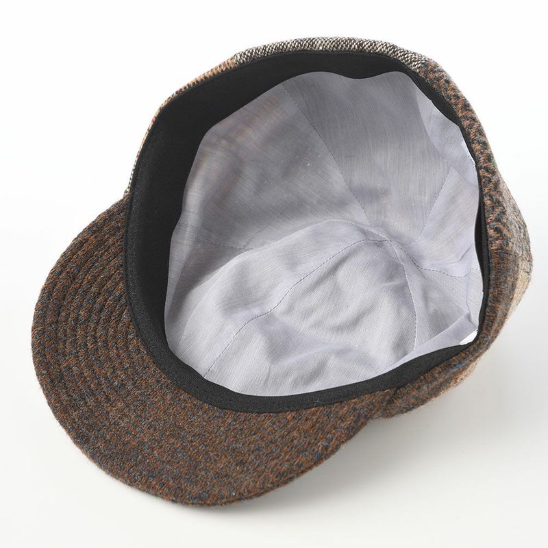 モーノのキャップ Patchwork short brim cap（パッチワークショートブリムキャップ） ブラウン