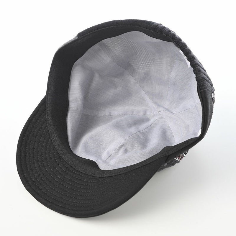 モーノのキャップ Patchwork short brim cap（パッチワークショートブリムキャップ） ブラック