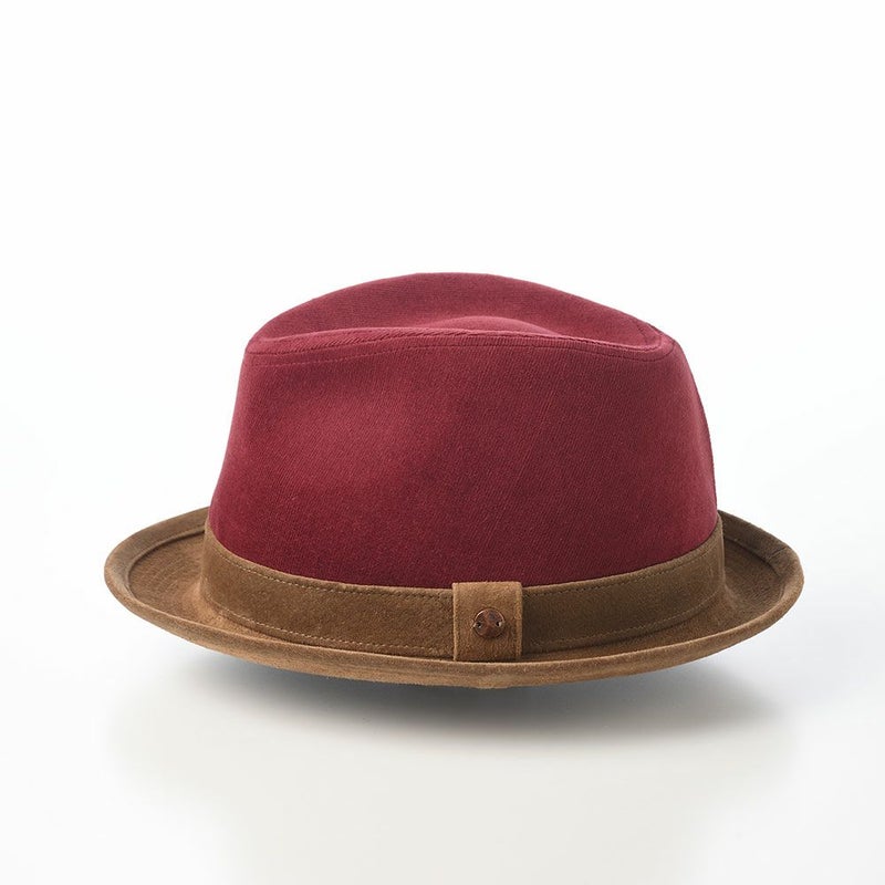 モーノのソフトハット Corduroy & Leather hat（コーデュロイ＆レザーハット） ボルドー
