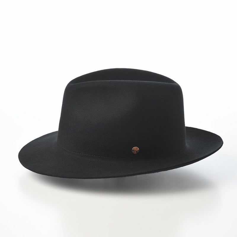 モーノのフェルトハット Crushable wool hat（クラッシャブル ウールハット） ブラック