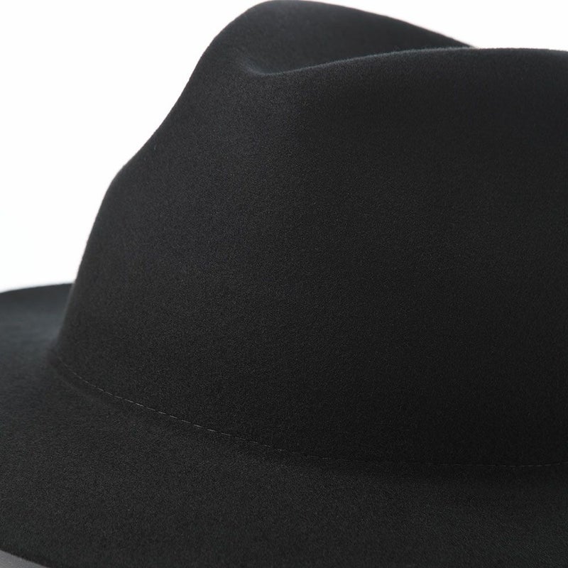 モーノのフェルトハット Crushable wool hat（クラッシャブル ウールハット） ブラック