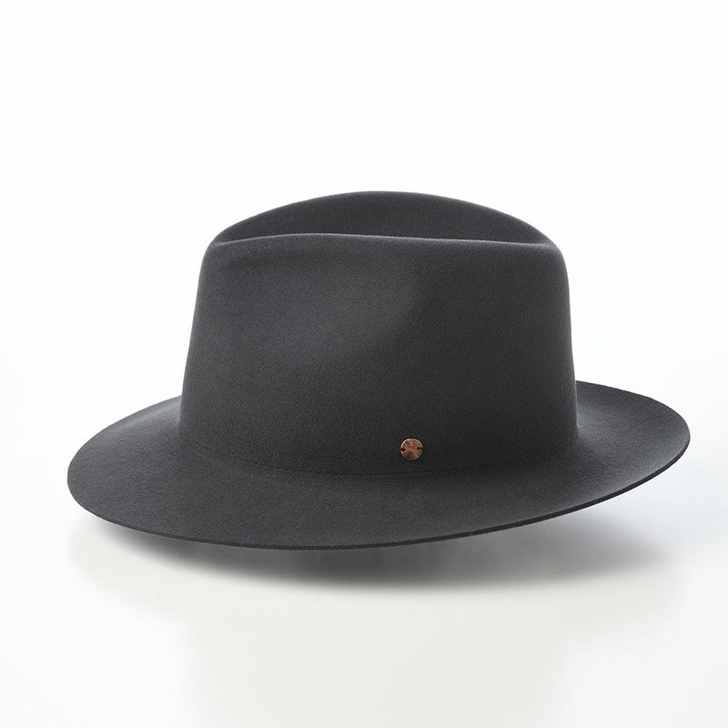 モーノのフェルトハット Crushable wool hat（クラッシャブル ウールハット） チャコール