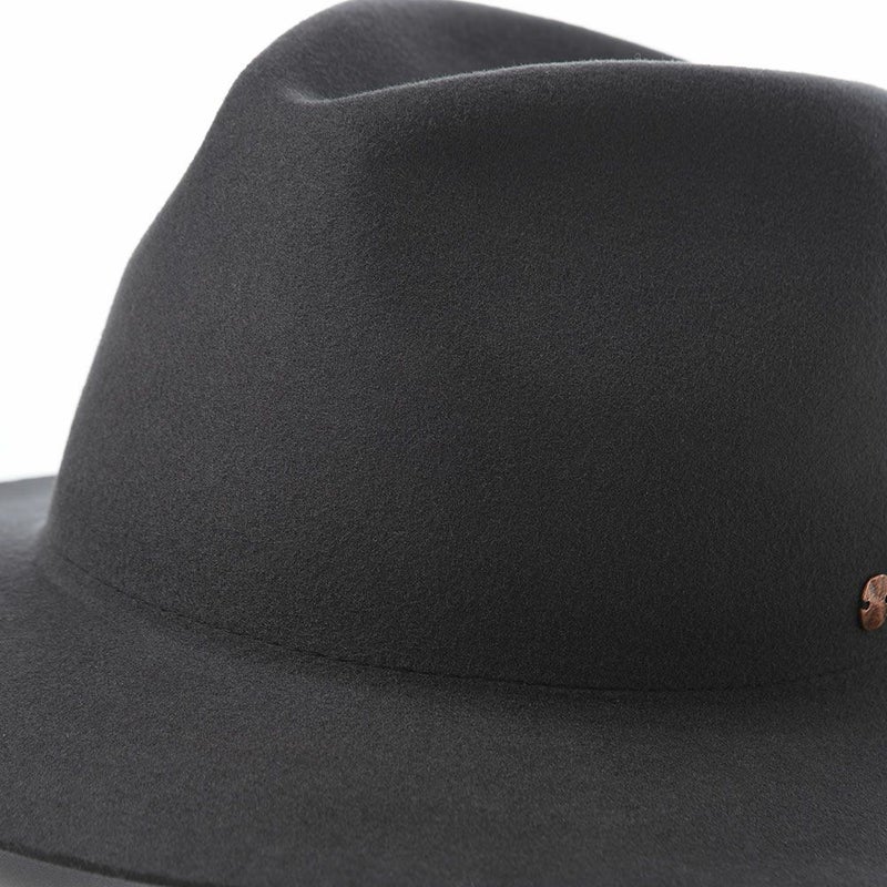 モーノのフェルトハット Crushable wool hat（クラッシャブル ウールハット） チャコール