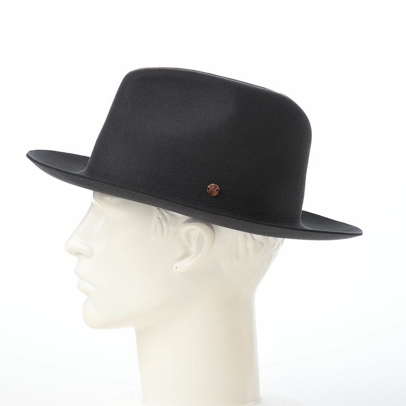 モーノのフェルトハット Crushable wool hat（クラッシャブル ウールハット） チャコール