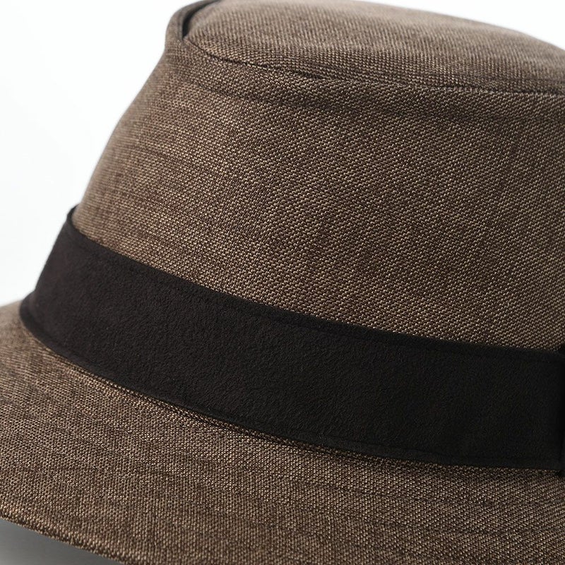 ダックスのソフトハット Manish Foldable Wash Sharkskin（マニッシュ フォルダブルウォッシュ シャークスキン） D2031 ブラウン