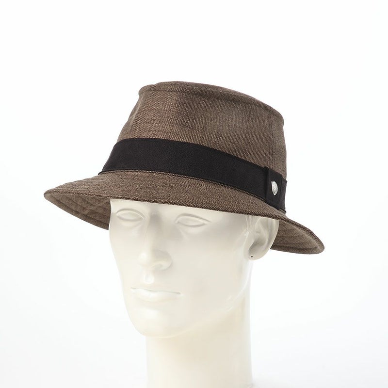 ダックスのソフトハット Manish Foldable Wash Sharkskin（マニッシュ フォルダブルウォッシュ シャークスキン） D2031 ブラウン