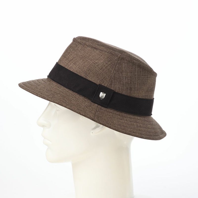 ダックスのソフトハット Manish Foldable Wash Sharkskin（マニッシュ フォルダブルウォッシュ シャークスキン） D2031 ブラウン